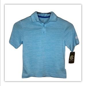 CHAMPION 👕 BOYS BLUE POLO SHIRT NWT